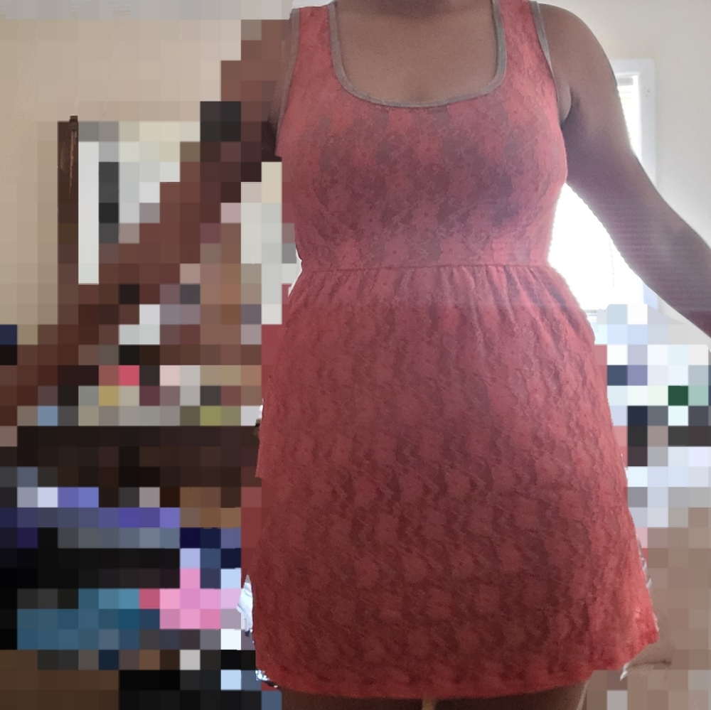 Pink & Grey BeBop Mini Dress